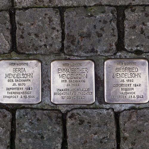 L1016875 Zeitz Stolpersteine Fam Mendelsohn