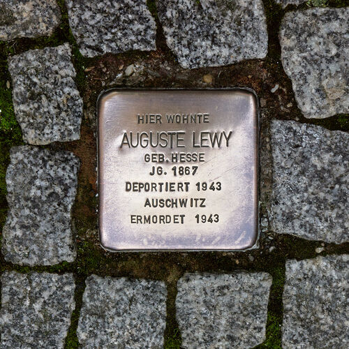 L1016923 Zeitz Stolpersteine Auguste Lewy