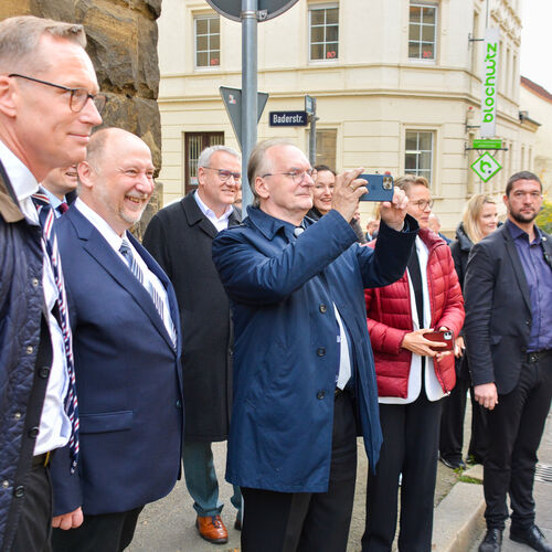 2024-10-30 - Besuch Ministerpräsident Sachsen-Anhalt + Rundgang Innenstadt - Web-11