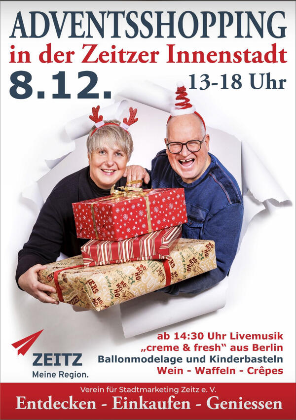 Adventsshopping in der Zeitzer Innenstadt